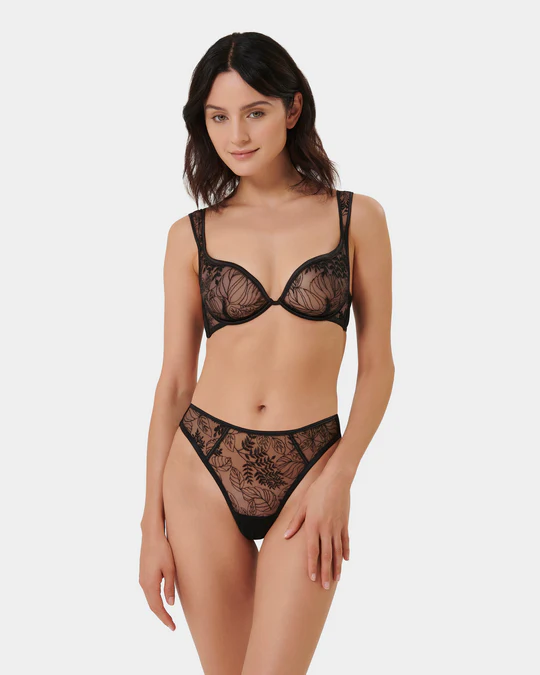 Seraphim Embroidered Sheer Bra – view 1 of 4