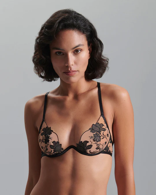 Yvette Embroidered Sheer Bra – view 2 of 3