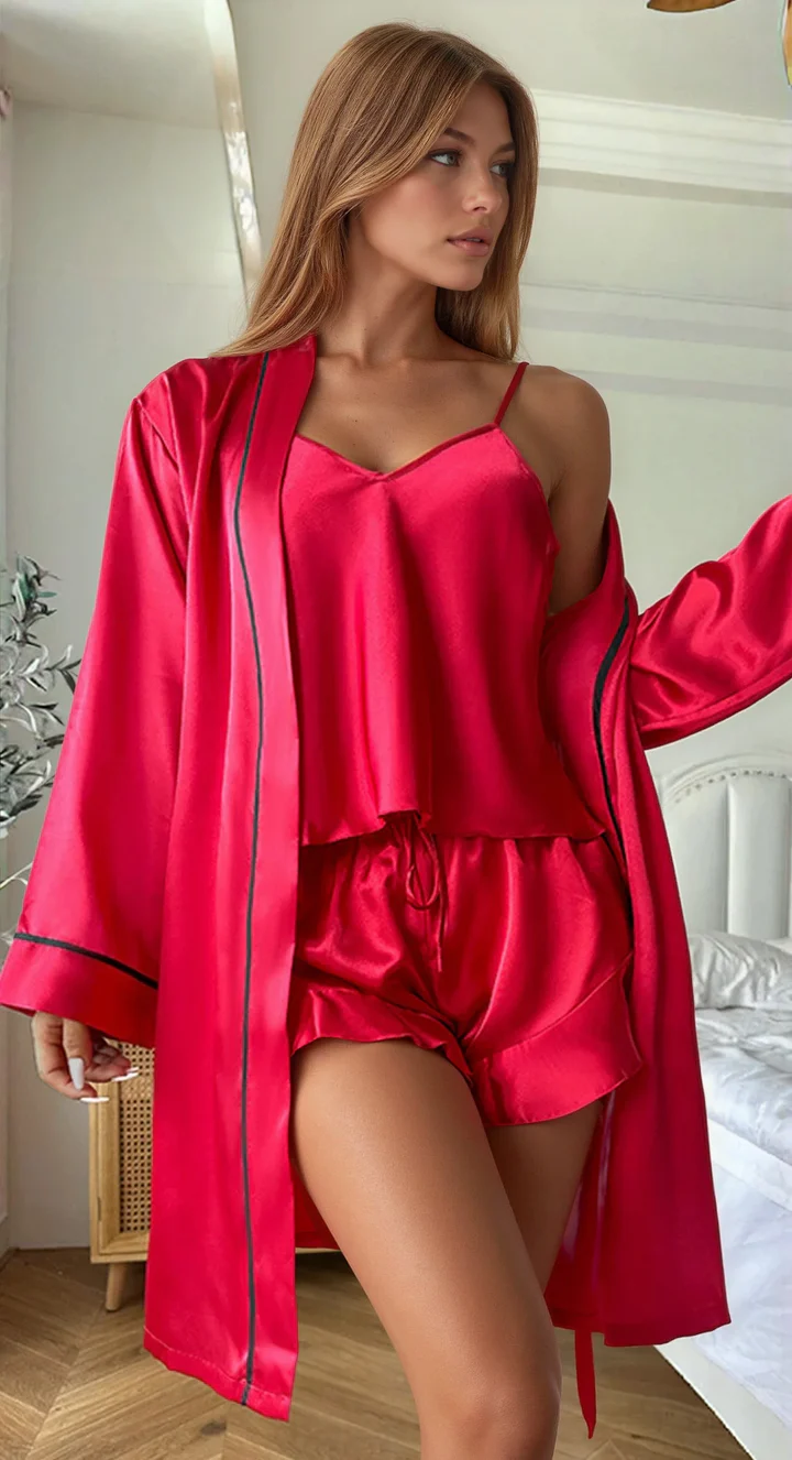 Satin Shorts And Cami Sleep Set – view 6 of 6